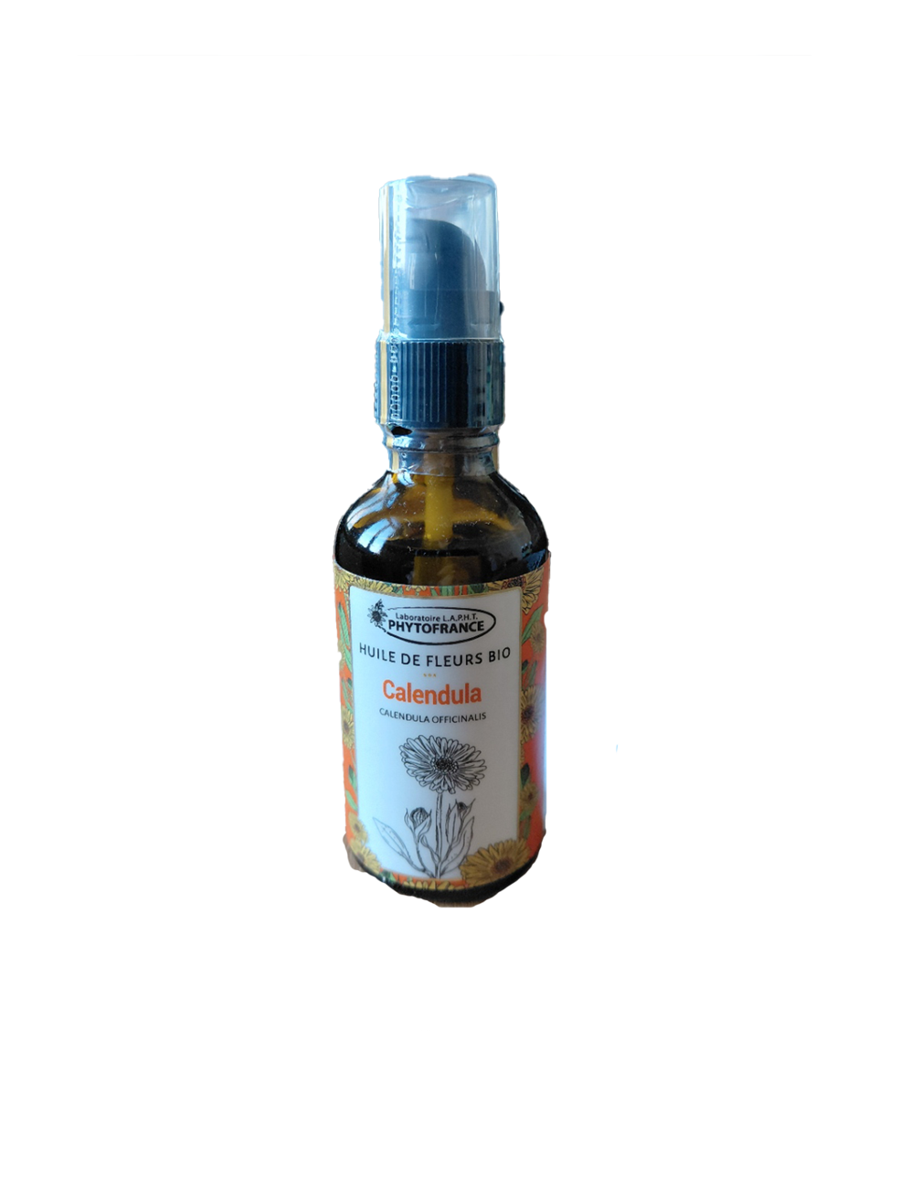Huile de Calendula 50 ml bio Calendula officinalis macérât huileux Naturaly Bailleul.