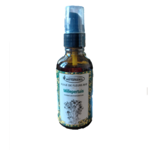 Huile de Millepertuis 50 ml bio Hypericum perforatum macérât huileux Naturaly Bailleul.