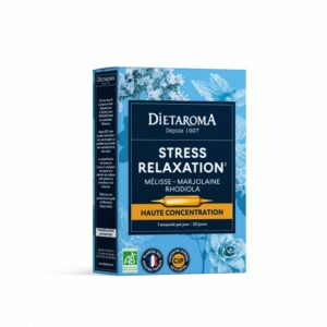 Relaxation 20 ampoules mélisse marjolaine rhodiola relax stress