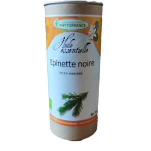 Huile essentielle épinette noire bio 10 ml Picea mariana aiguilles et rameaux distillés à la vapeur d'eau
