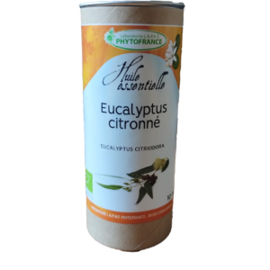 Eucalyptus citronné 10 ml huile essentielle Corymbia citriodora citronellal aromathérapie Naturaly