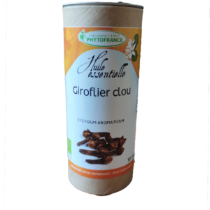 Giroflier 10 ml huile essentielle bio Syzygium aromaticum PhytoFrance Naturaly Bailleul.