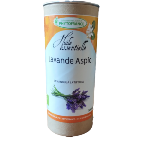 Lavande aspic 10 ml huile essentielle bio Lavandula latifolia Naturaly Bailleul.