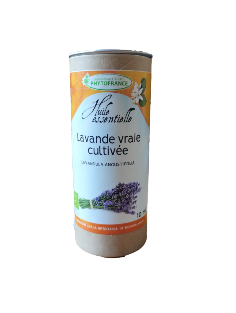 Lavande vraie 10 ml huile essentielle bio Lavandula angustifolia Maillette Naturaly Bailleul.