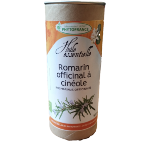 Huile essentielle romarin à cinéole bio 10 ml Rosmarinus officinalis Maroc chémotype cinéole composition aromathérapie