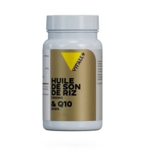 Huile de Son de Riz et Coenzyme Q10 60 capsules avec 1000 mg de son de riz et 30 mg d'ubiquinone