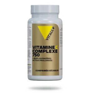 Vitamine C 750 mg 60 comprimés avec bioflavonoïdes d’agrumes.