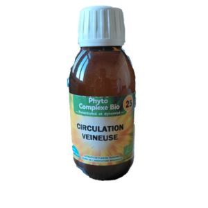 Circulation veineuse 125 ml complexe plantes bio complément alimentaire Naturaly Bailleul.