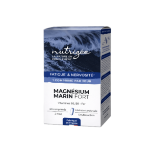 Magnésium Marin Fort 60 comprimés – complément alimentaire à base de magnésium marin, fer et vitamines B