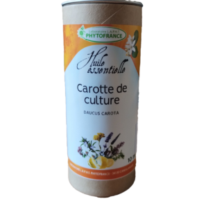 Carotte 10 ml huile essentielle Daucus carota semences carotol aromathérapie PhytoFrance Naturaly