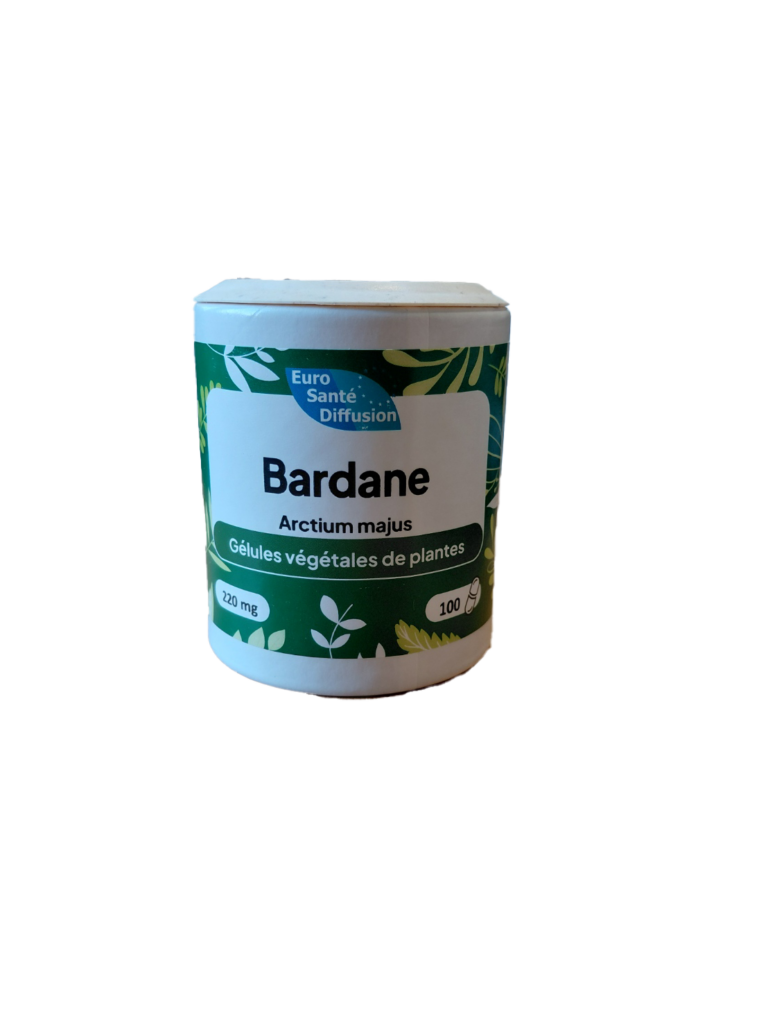 Bardane 100 gélules complément Arctium majus alimentaire Naturaly Bailleul.