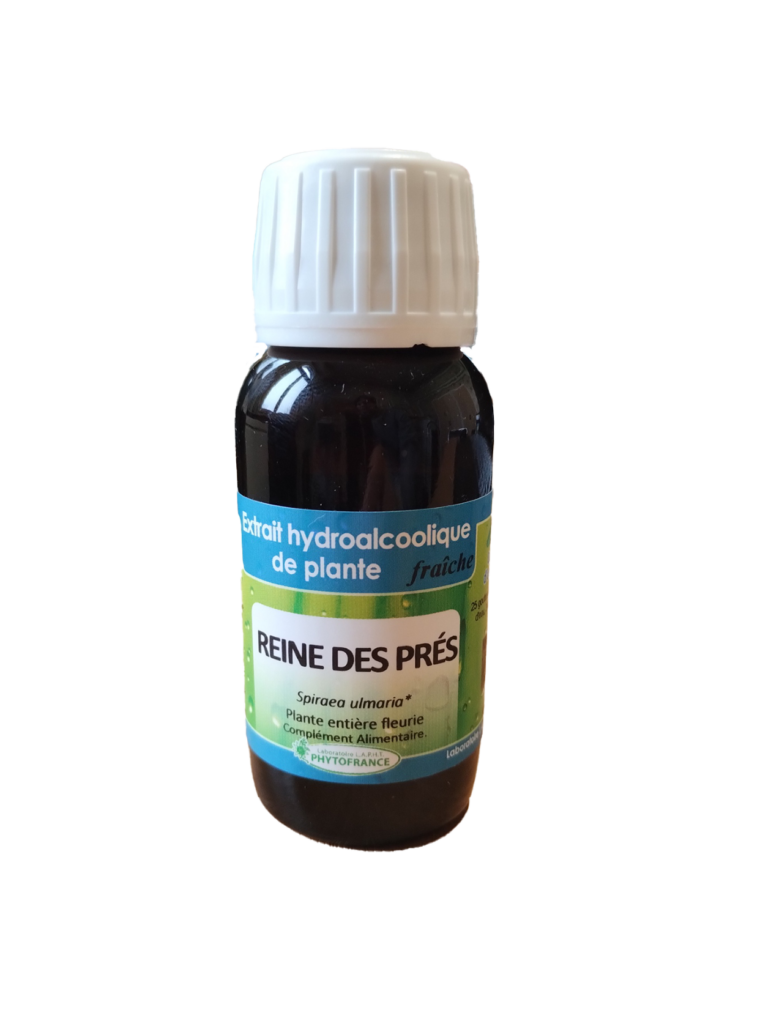 Reine des Prés 60 ml extrait hydroalcoolique bio plante fraîche Naturaly Bailleul.