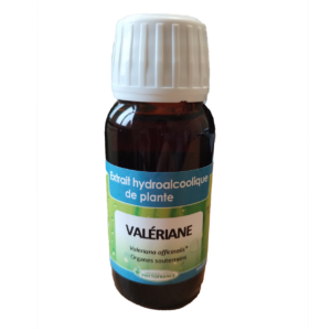 Valériane 60 ml extrait hydroalcoolique bio plante fraîche Valeriana officinalis Naturaly Bailleul.