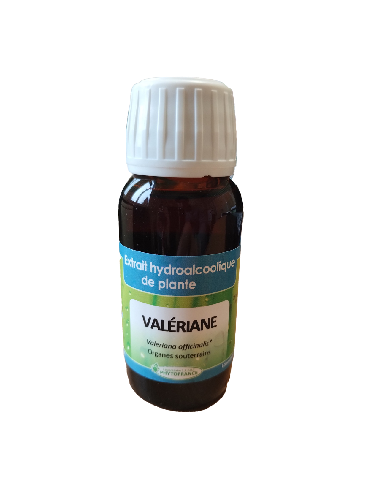 Valériane 60 ml extrait hydroalcoolique bio plante fraîche Valeriana officinalis Naturaly Bailleul.