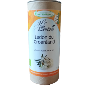 Lédon du Groenland 2 ml huile essentielle bio Ledum groenlandicum Naturaly Bailleul.