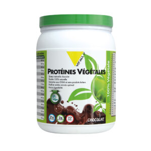 Protéines Végétales Vitall+ saveur chocolat, poudre végane sans OGM et sans produits laitiers