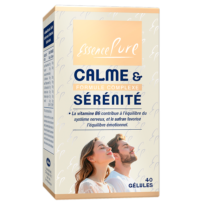 Nivelanxi 40 gelules complexe melisse safran rhodiola ashwagandha griffonia probiotiques vitamine B6 equilibre systeme nerveux complement alimentaire haute qualite