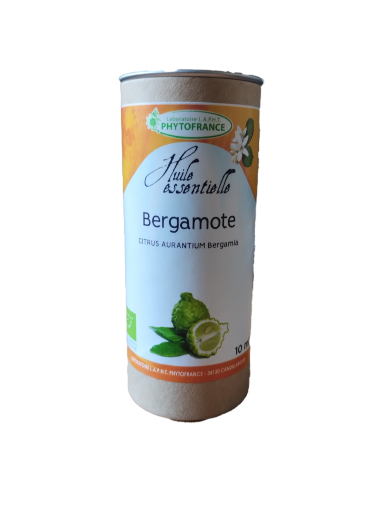 Bergamote 10 ml huile essentielle bio Citrus aurantium bergamia PhytoFrance Naturaly Bailleul.