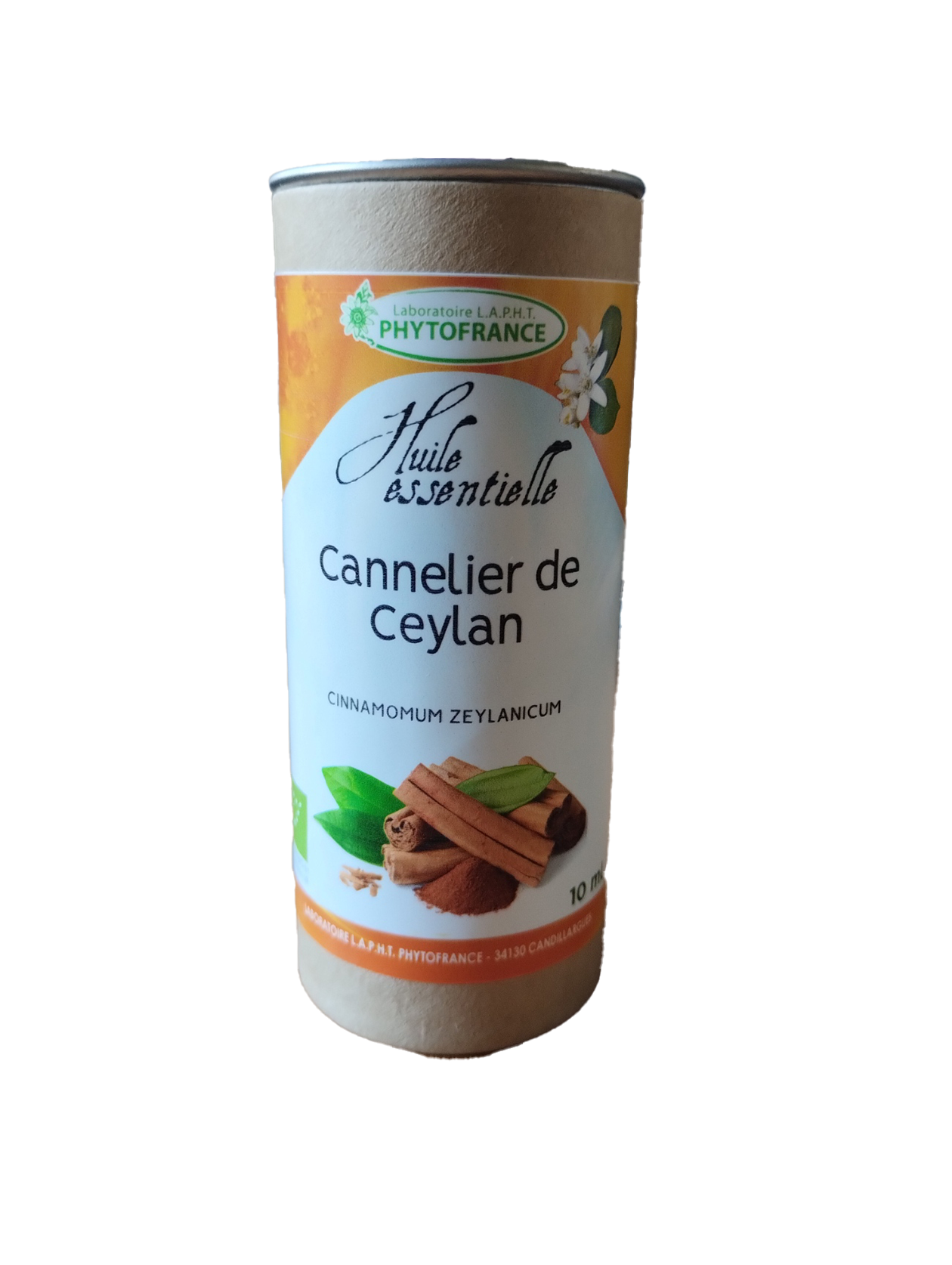 Cannelle de Ceylan 10 ml huile essentielle bio Cinnamomum zeylanicum Naturaly Bailleul.