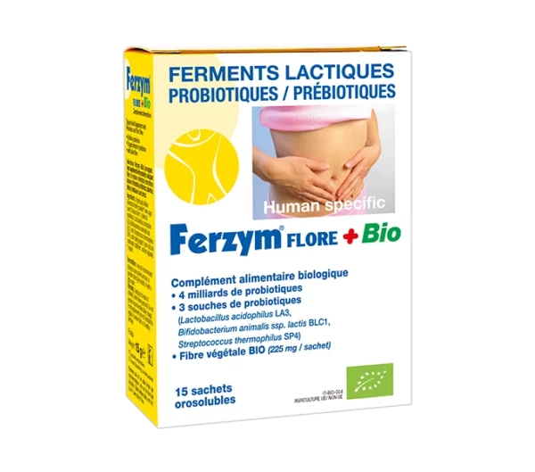 Ferzym Flore + Bio 15 sachets probiotiques