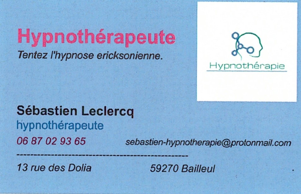 Hypnose ericksonienne Naturaly Bailleul Herboristerie
