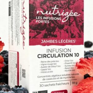 Infusion Circulation 10 Bio Nutrigée Jambes légères 30 sachets