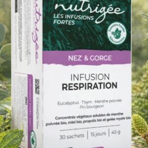 Infusion Respiration Bio Nutrigée thym eucalyptus menthe poivrée 30 sachets