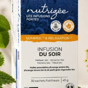 Infusion du Soir Bio Nutrigée mélisse verveine tilleul 30 sachets