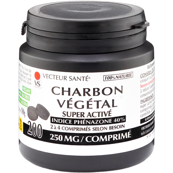 Charbon Végétal 200 comprimés