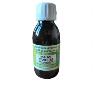 Mauve 125 ml extrait fluide glycériné Malva sylvestris bio Naturaly Bailleul.