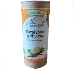Eucalyptus globulus 10 ml huile essentielle bio Eucalyptus globulus PhytoFrance Naturaly Bailleul.
