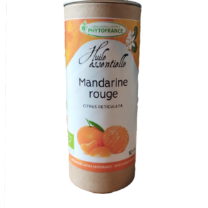 Mandarine Rouge 10 ml huile essentielle bio Citrus reticulata Naturaly Bailleul.