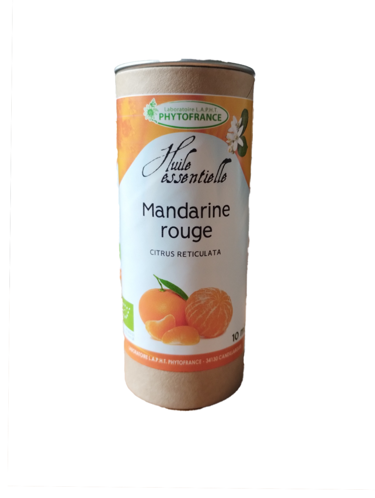 Mandarine Rouge 10 ml huile essentielle bio Citrus reticulata Naturaly Bailleul.