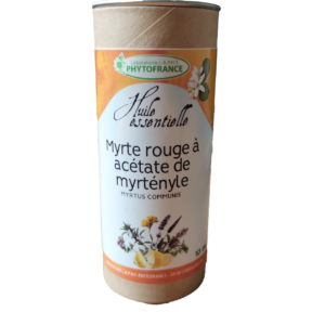 Myrte Rouge 10 ml Myrtus communis acétate de myrtényle Naturaly Bailleul.
