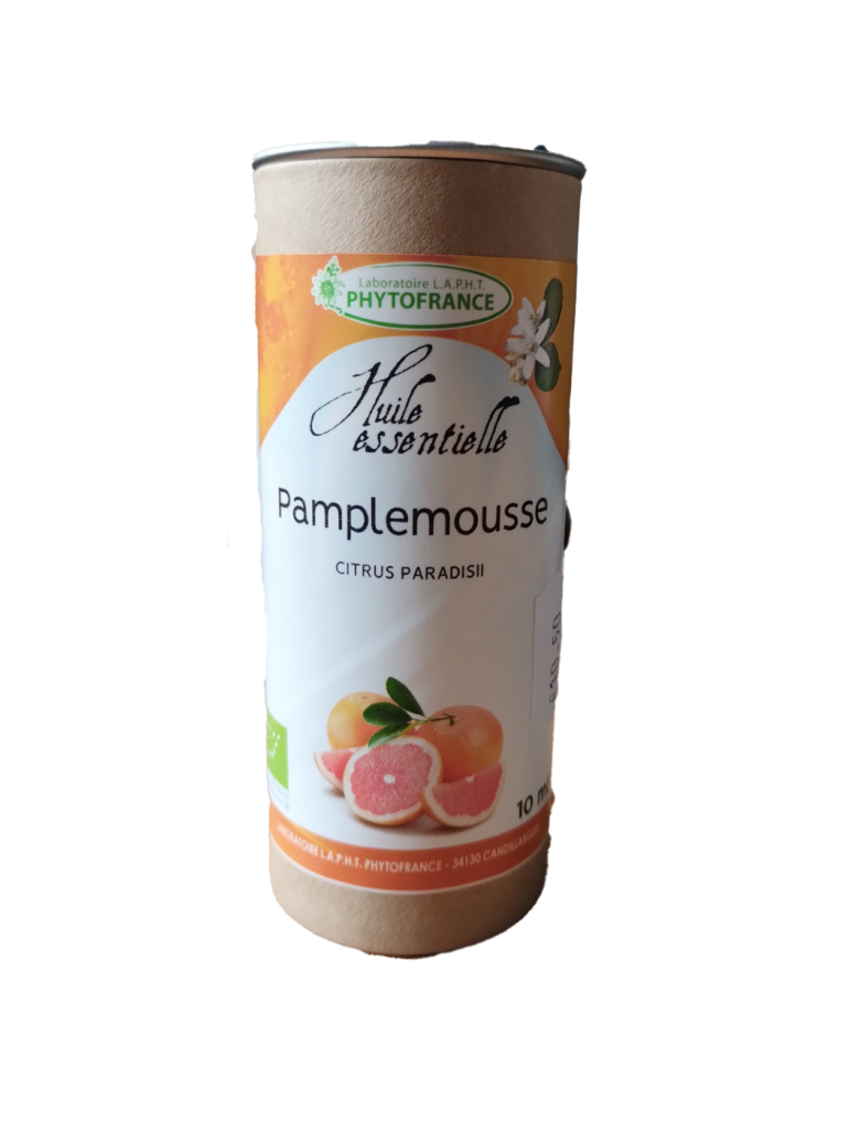 Pamplemousse 10 ml huile essentielle bio Citrus paradisi Naturaly Bailleul.