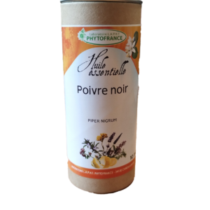 Huile essentielle de Poivre Noir 10 ml biologique Piper nigrum.
