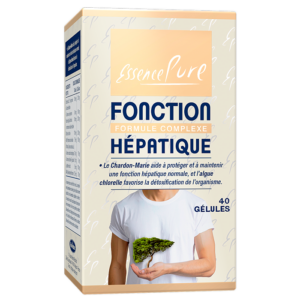 NivelHepa 40 gélules avec chardon-Marie, artichaut, chlorella, choline et glutathion réduit fonction hépatique