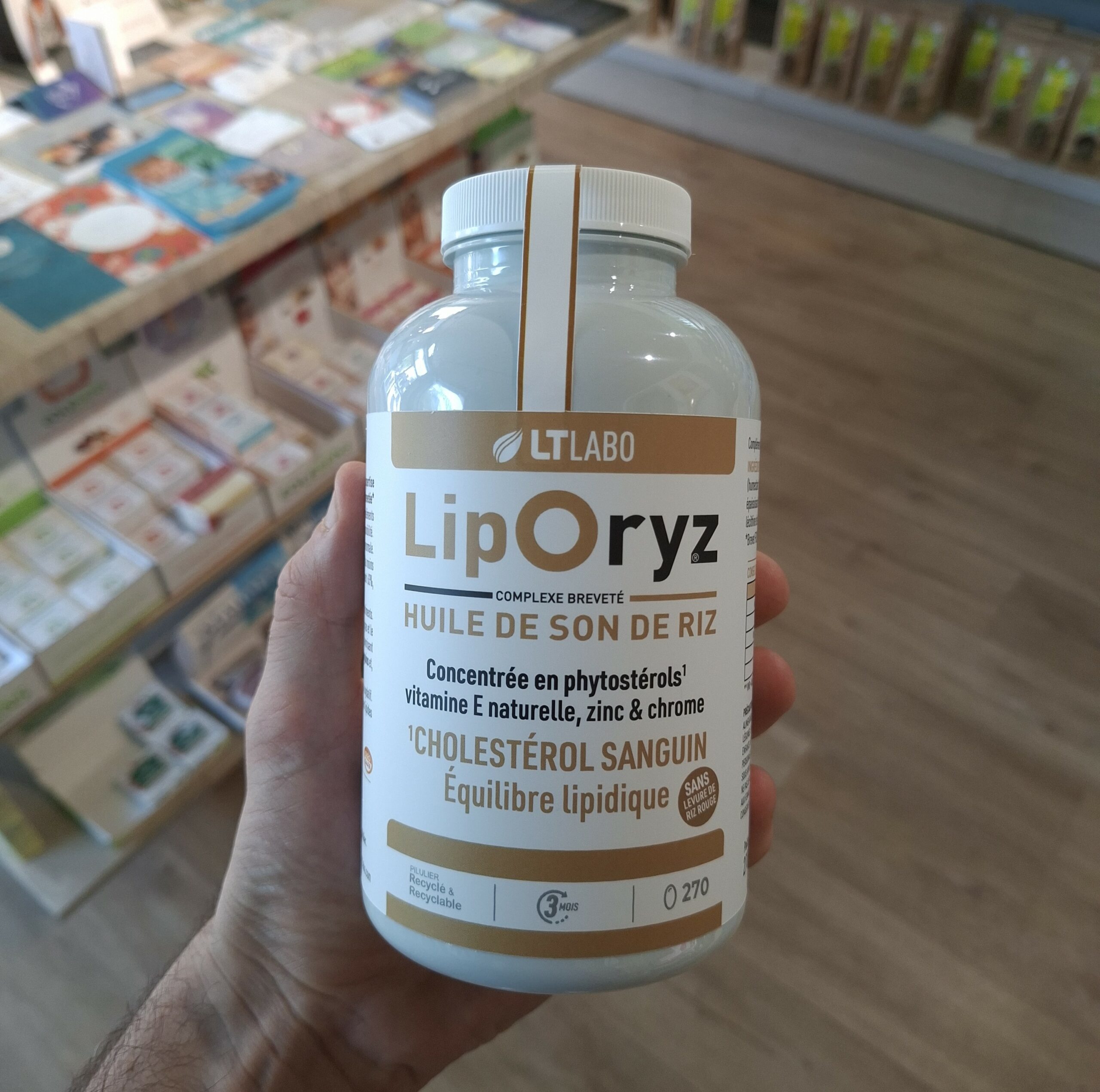 Liporyz grand modèle 270 capsules photo magasin