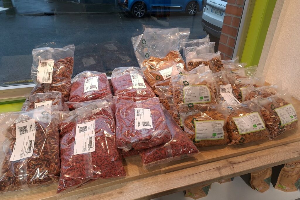 amandes noix goji