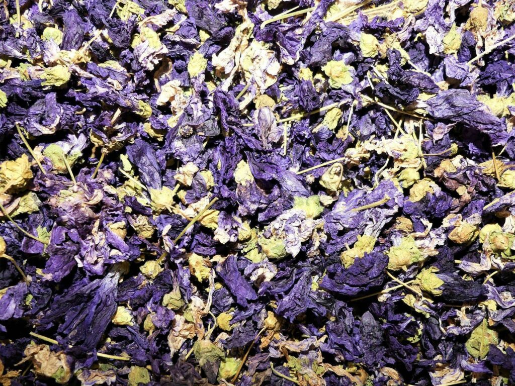 fleurs de mauve en tisane Naturaly bailleul flandres