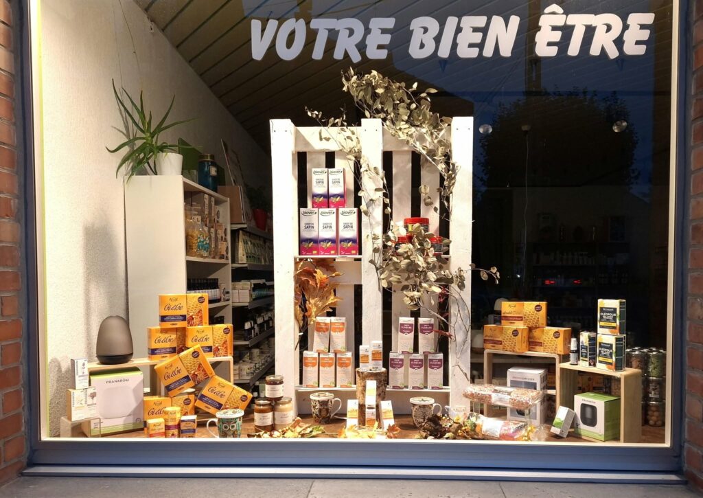 vitrine produits de la ruche