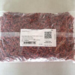 Baies de goji bio 1,25 kg fruits rouges séchés riches en caroténoïdes naturels