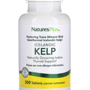 Kelp d'Islande NaturesPlus 300 comprimés à base d'Ascophyllum nodosum apportant 150 µg d'iode